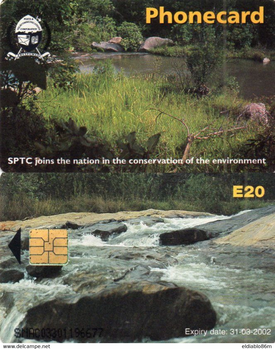 SWAZILAND - CHIP CARD - SWT-13A - SPTC & ENVIRONMENT (31-03-2002) - Swaziland