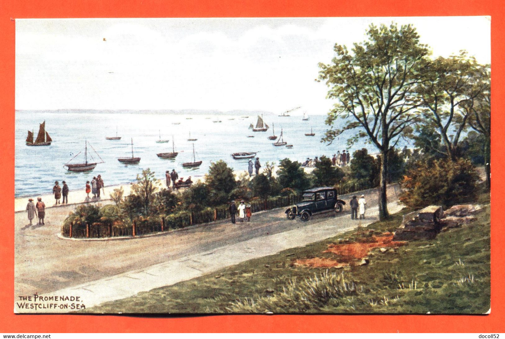 CPA WESTCLIFF ON SEA " The Promenade " Editeur Salon Series - Southend, Westcliff & Leigh