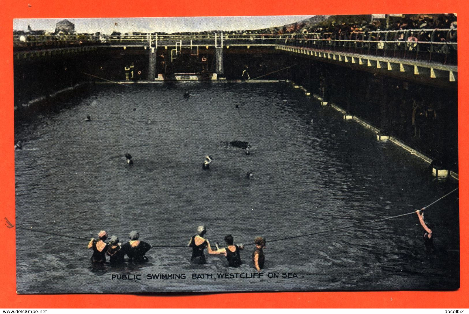 CPA GLACEE WESTCLIFF ON SEA "  Public Swimming Bath " - Southend, Westcliff & Leigh