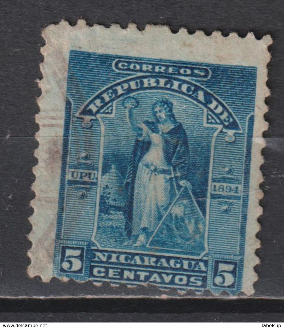 Timbre Oblitéré Du Nicaragua De 1891 N°32 - Nicaragua