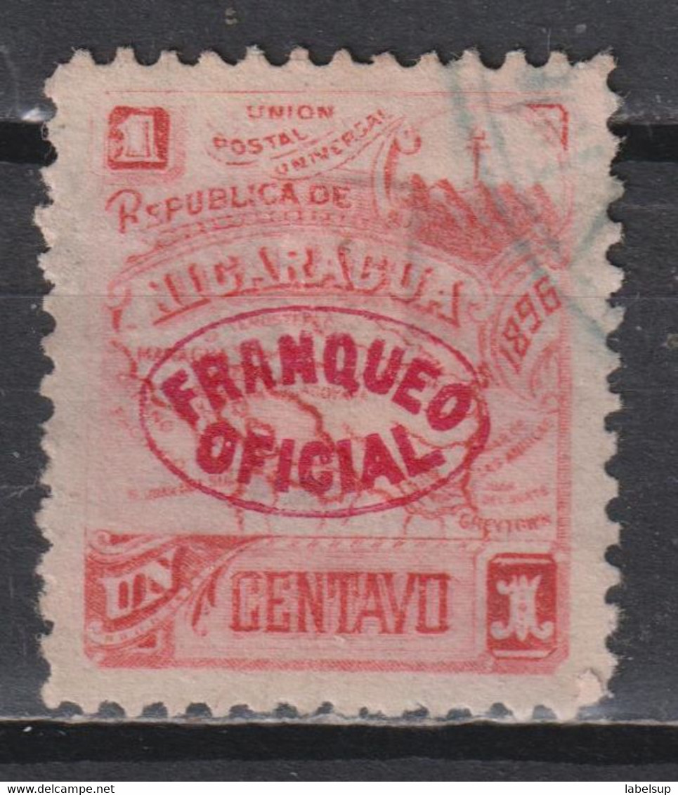 Timbre Oblitéré Du Nicaragua De 1896 N° - Nicaragua