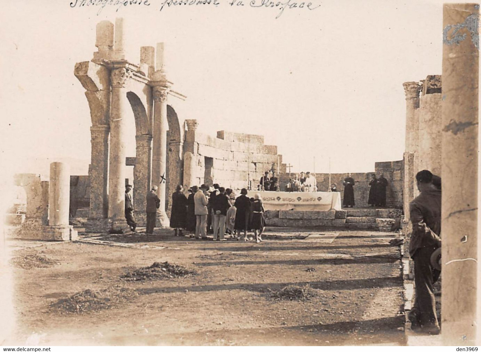Algérie - TEBESSA - Célébration De Messe à La Basilique De Théveste (Ste-Crispine) - Mission Ecclésiastique - Photo 1932 - Tebessa