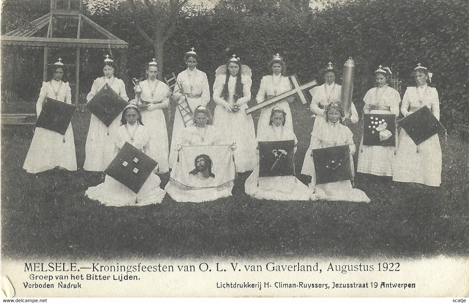 Melsele   -   Kroningsfeesten.   -   1912   Naar   Halsteren   (bij Bergen Op Zoom) - Beveren-Waas