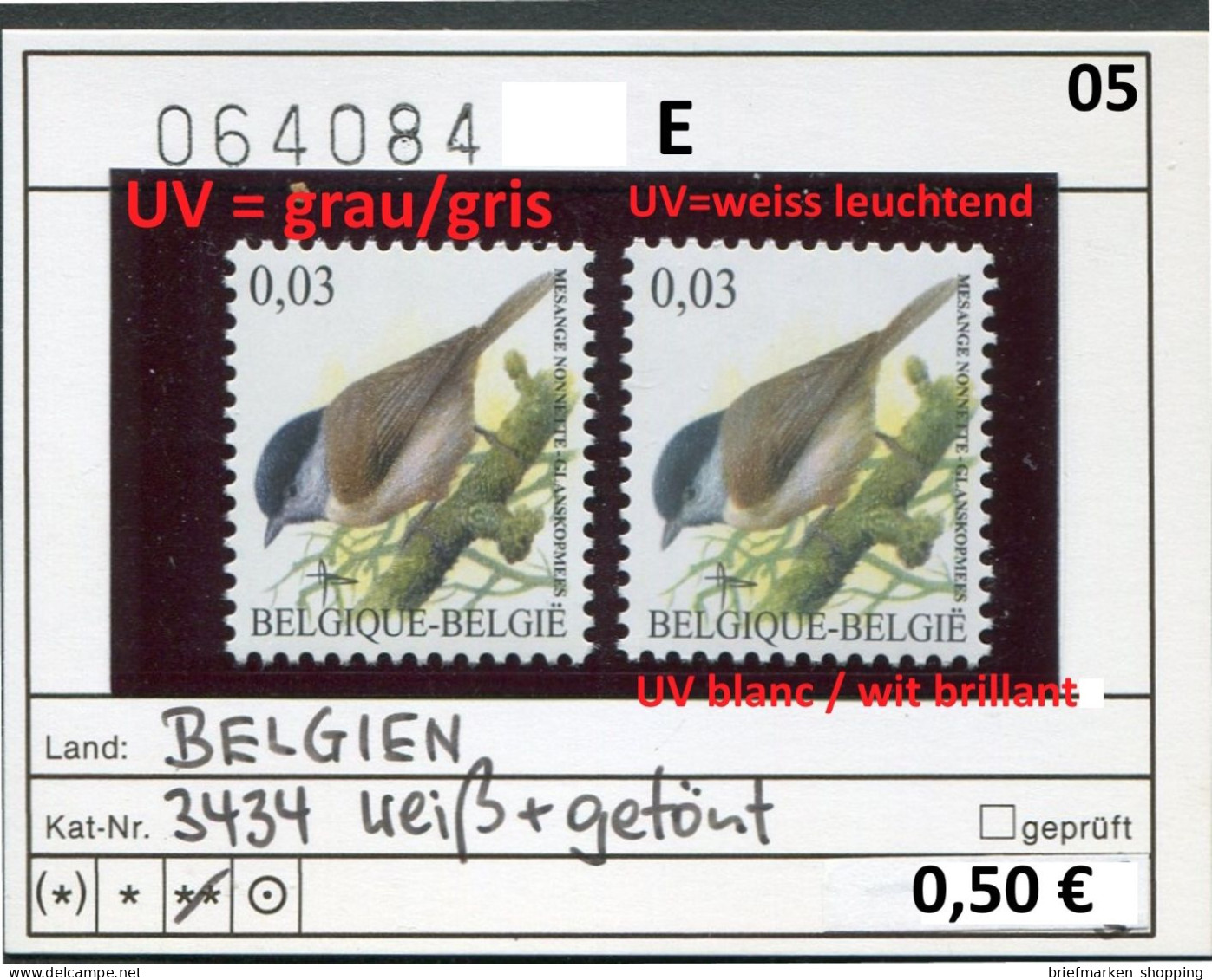 Buzin 2005 - Belgien - Belgique 2005 - Belgium - België 2005 - Michel 3434 Chamois + Blanc - ** Mnh Neuf Postfris - Sin Clasificación