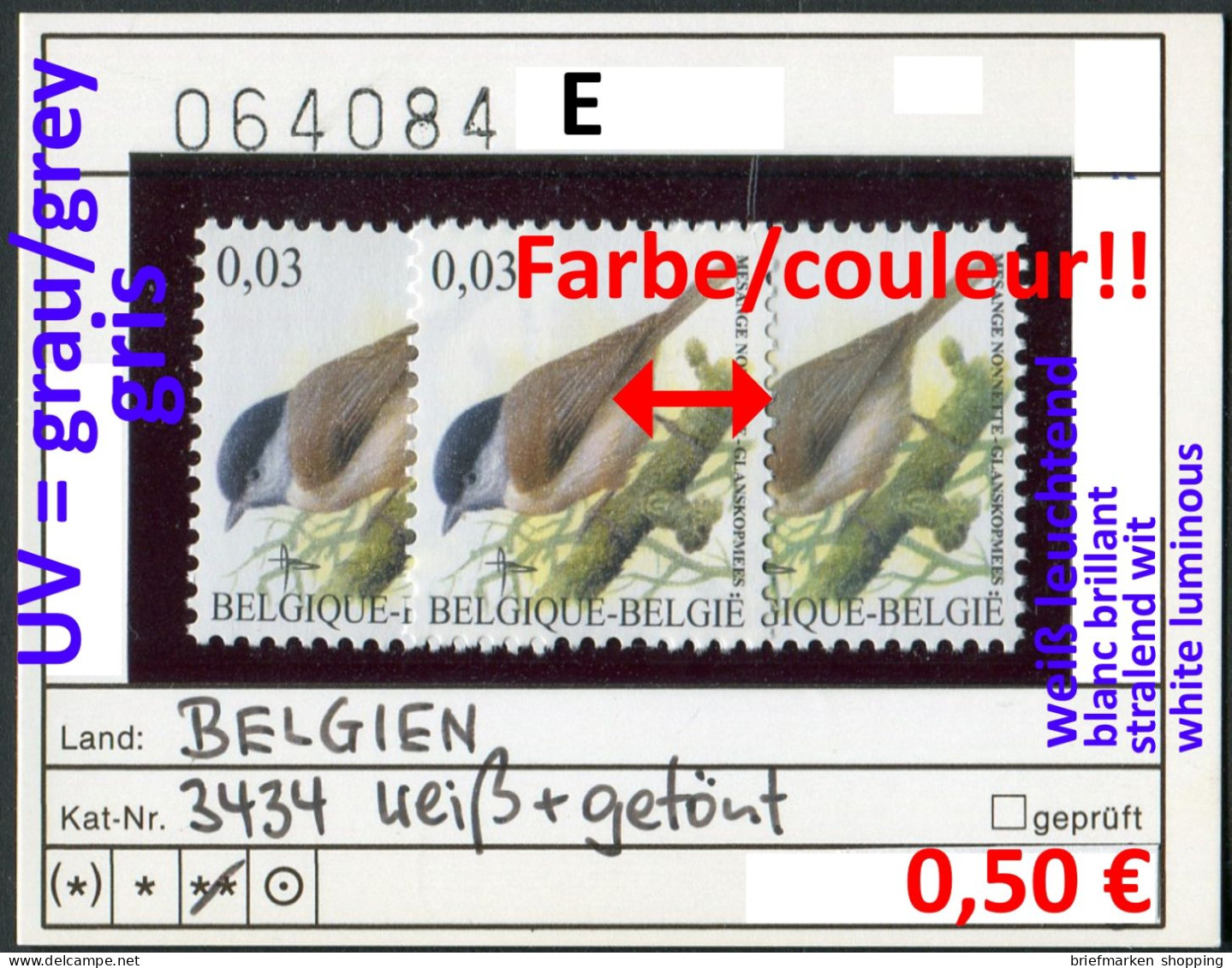 Buzin 2005 - Belgien - Belgique 2005 - Belgium - België 2005 - Michel 3434 Chamois + Blanc - ** Mnh Neuf Postfris - Non Classificati