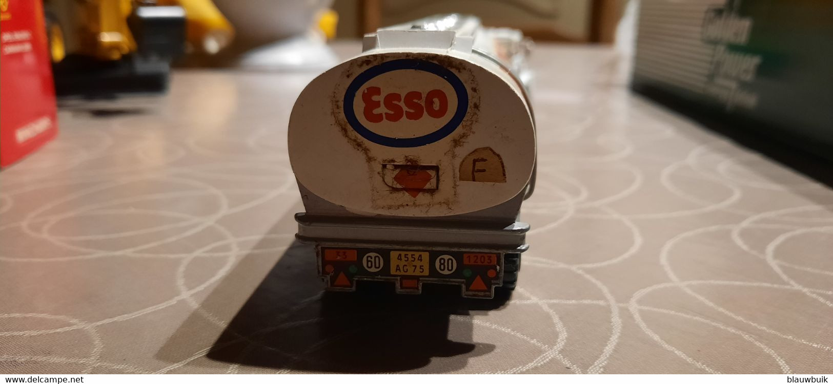 Vintage Majorette Scania Esso Benzine Tankwagen - Camiones, Buses Y Construcción