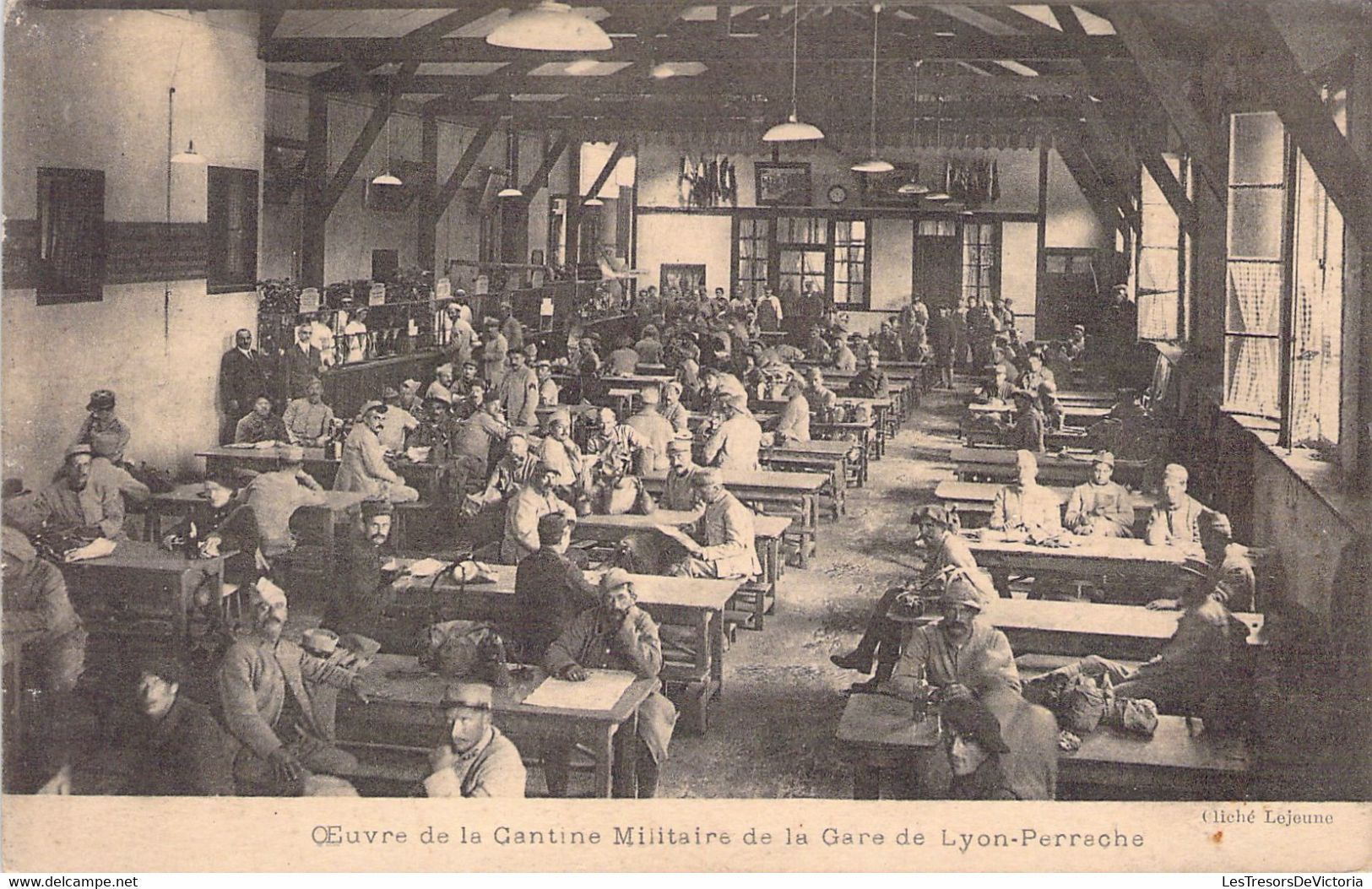 FRANCE - 69 - Oeuvre De La Cantine Militaire De La Gare De LYON PERRACHE - Lejeune - Carte Postale Ancienne - Autres & Non Classés