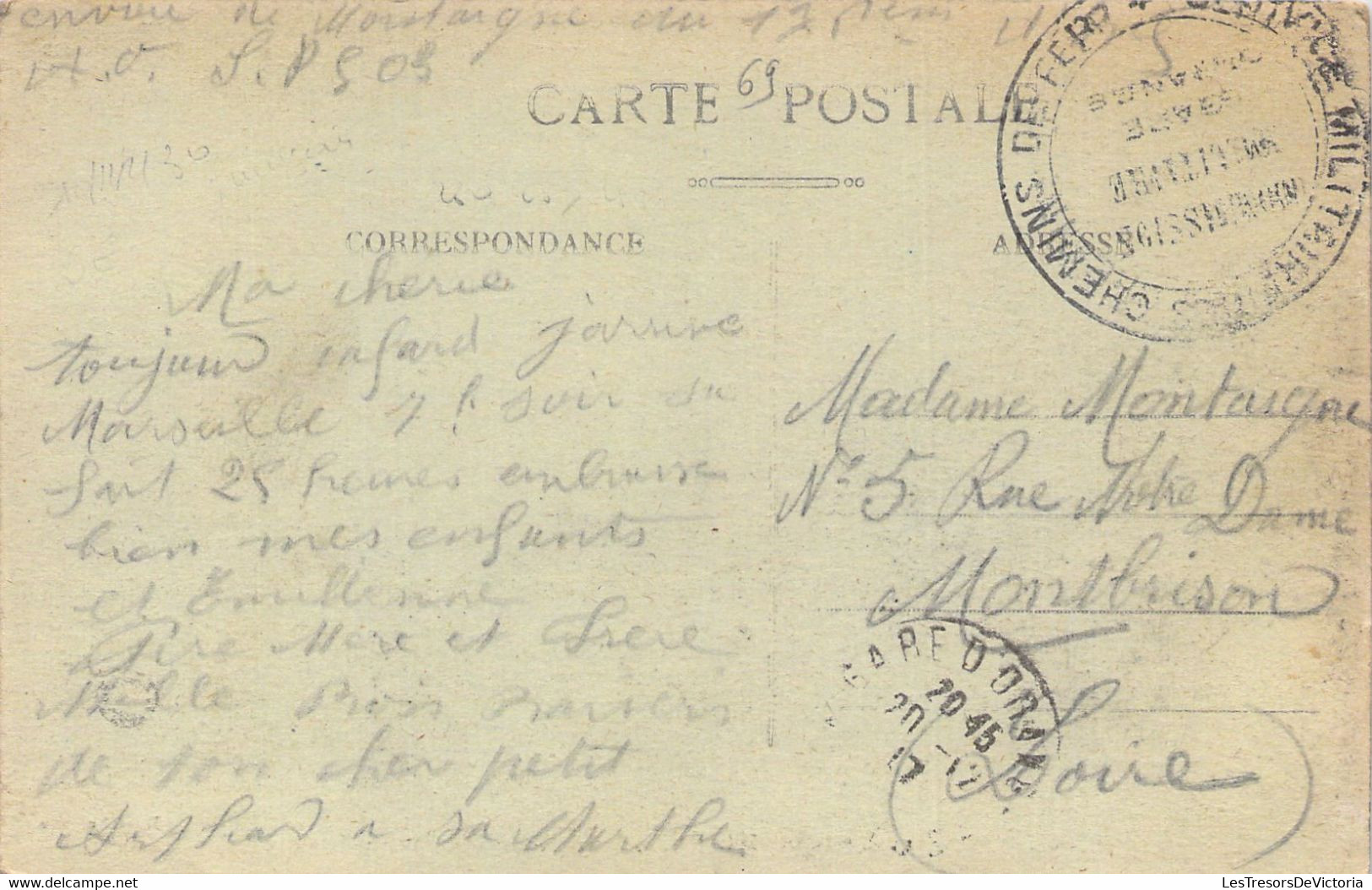 FRANCE - 69 - Oeuvre De La Cantine Militaire De La Gare De LYON PERRACHE - Lejeune - Carte Postale Ancienne - Autres & Non Classés