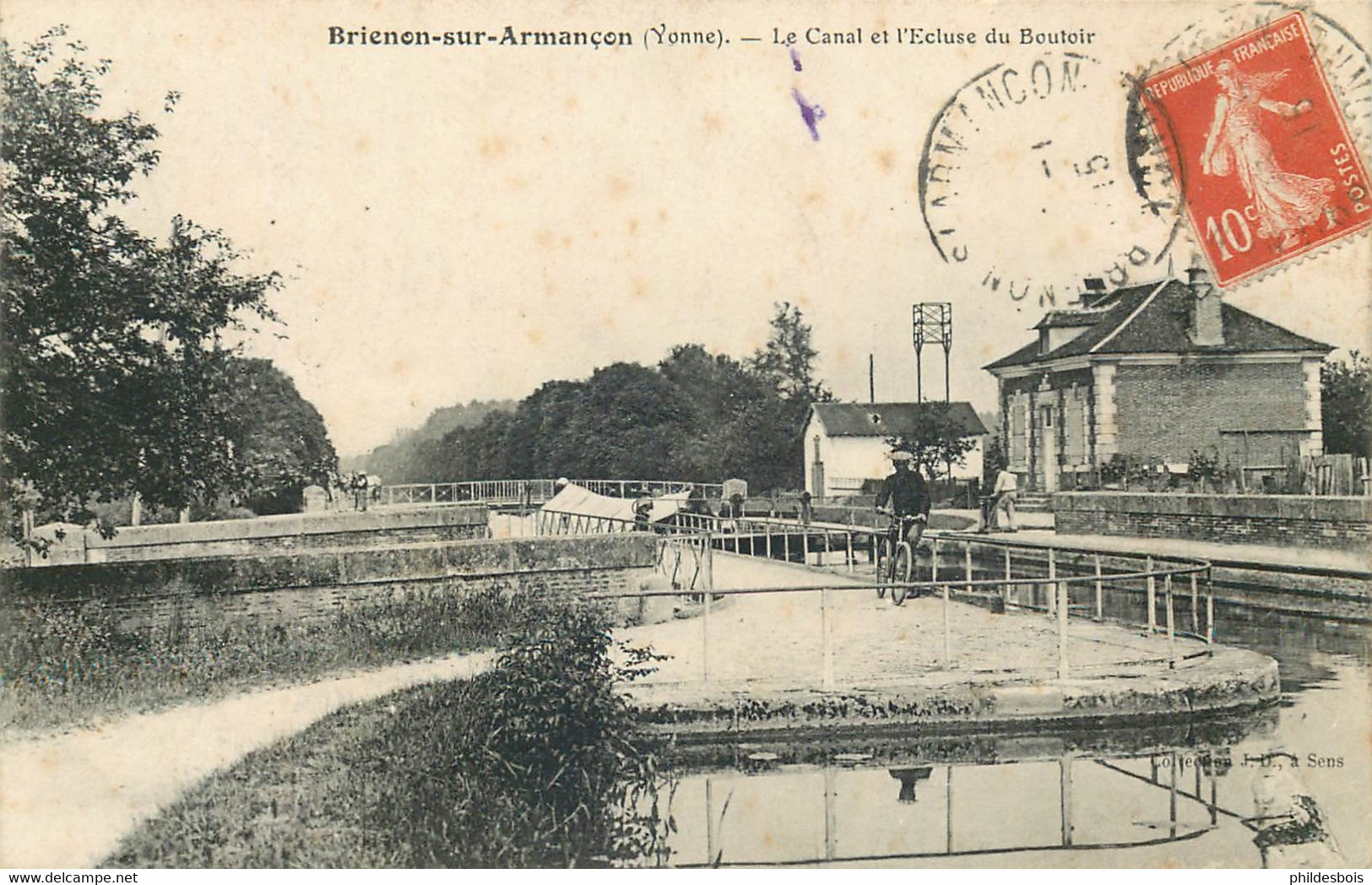 YONNE  BRIENON SUR ARMANCON Canal Et écluse Du Boutoir - Brienon Sur Armancon