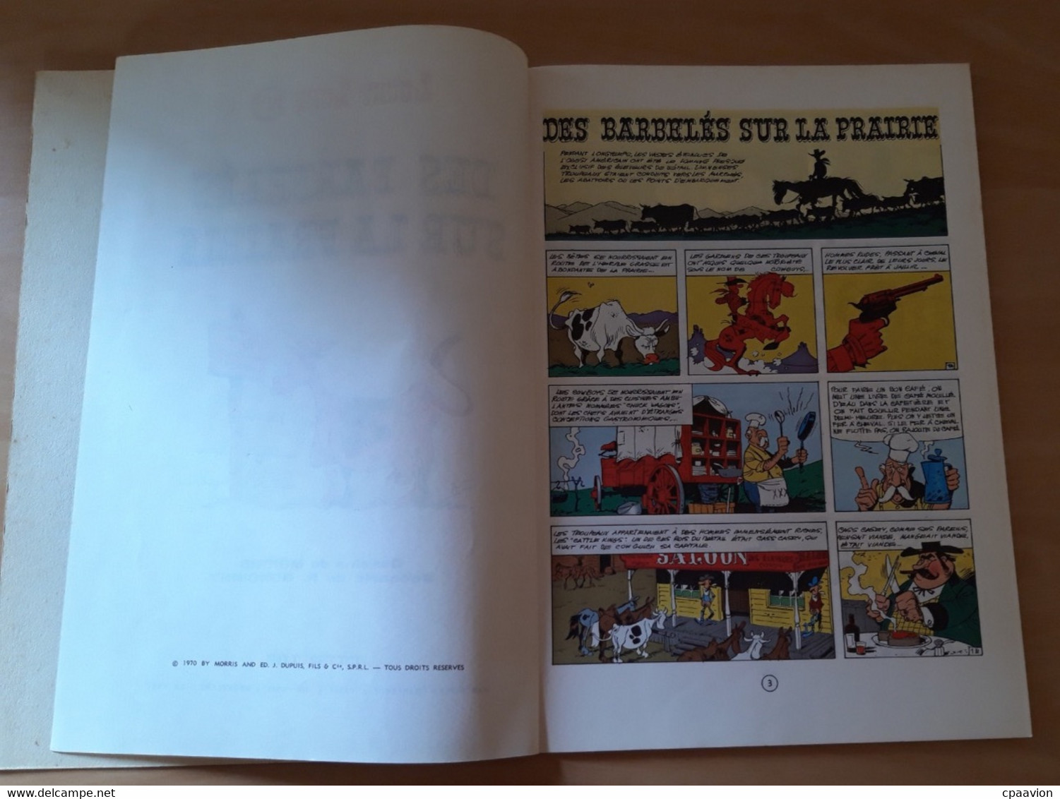 Des Barbelés Sur La Prairies,  édition 1970 A L'état Neuf - Lucky Luke