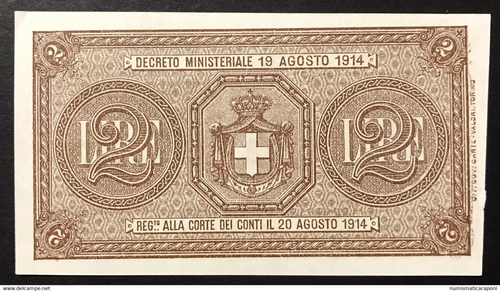 2 Lire Buono Di Cassa Serie 129 17 10 1921 Q.fds LOTTO 4365 - Italië – 2 Lire