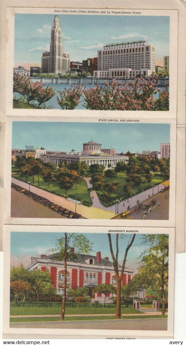 Souvenir Folder Of Greetings From Columbus, Ohio - Columbus