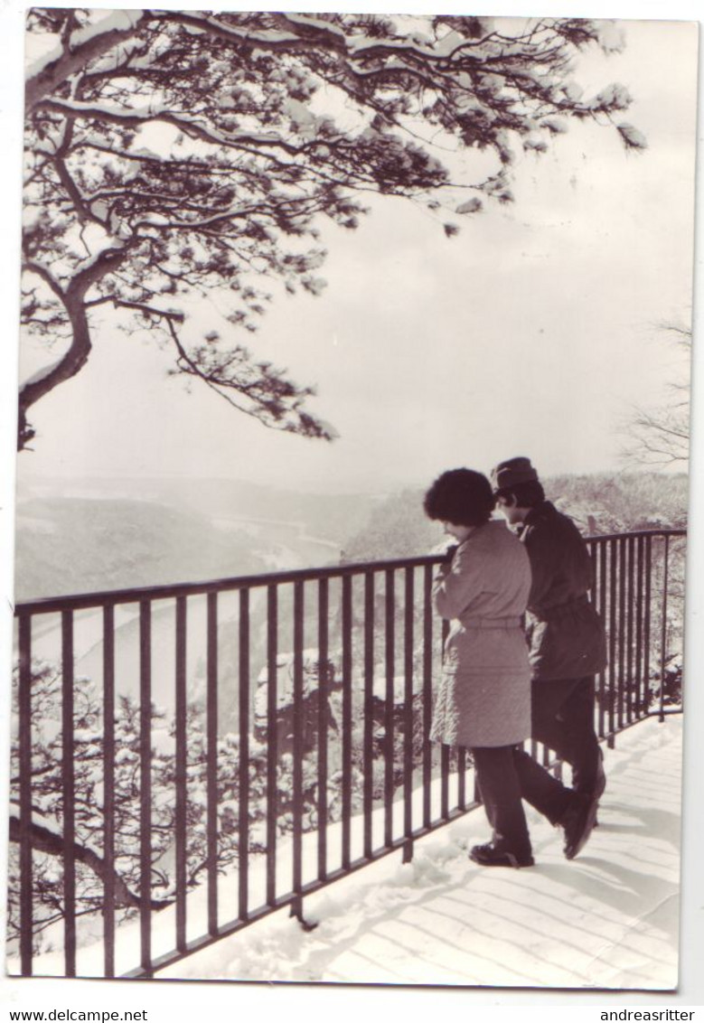 AK Wehlen Im-Winter Blick Von Der Bastei 1975 (Al06) - Wehlen