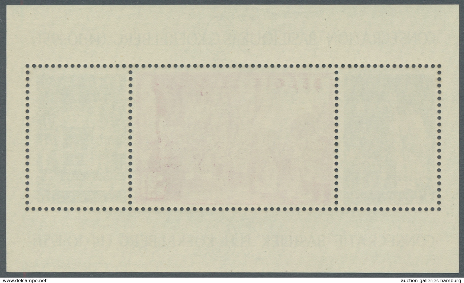 Belgium: 1952, Basilika Von Koekelberg, Blockausgabe, Tadellos Postfrisch, Prach - Unused Stamps