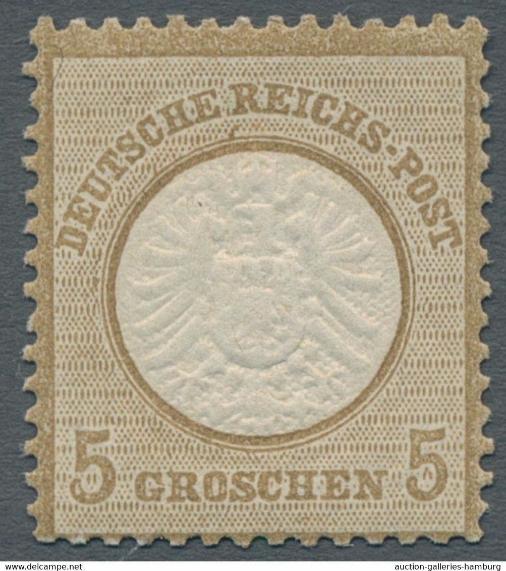 Deutsches Reich - Brustschild: 1872, Großer Brustschild 5 Groschen Ockerbraun In - Neufs