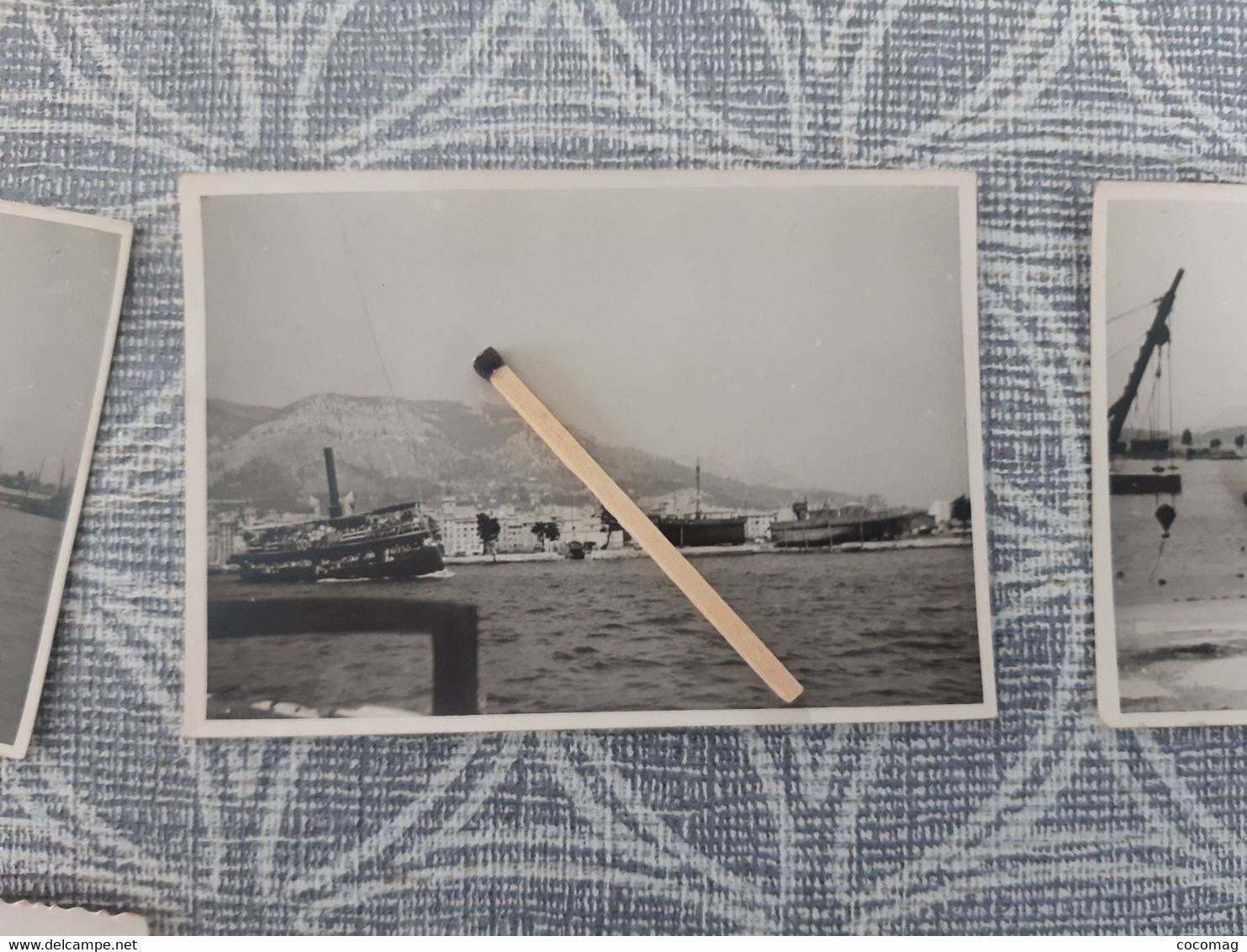 83 TOULON  PHOTO ORIGINALE 27 JUIN 1948 2 SABORDAGE DE LA FLOTTE FRANCAISE NAVIRE BATEAU MILITARIA 1 - Bateaux