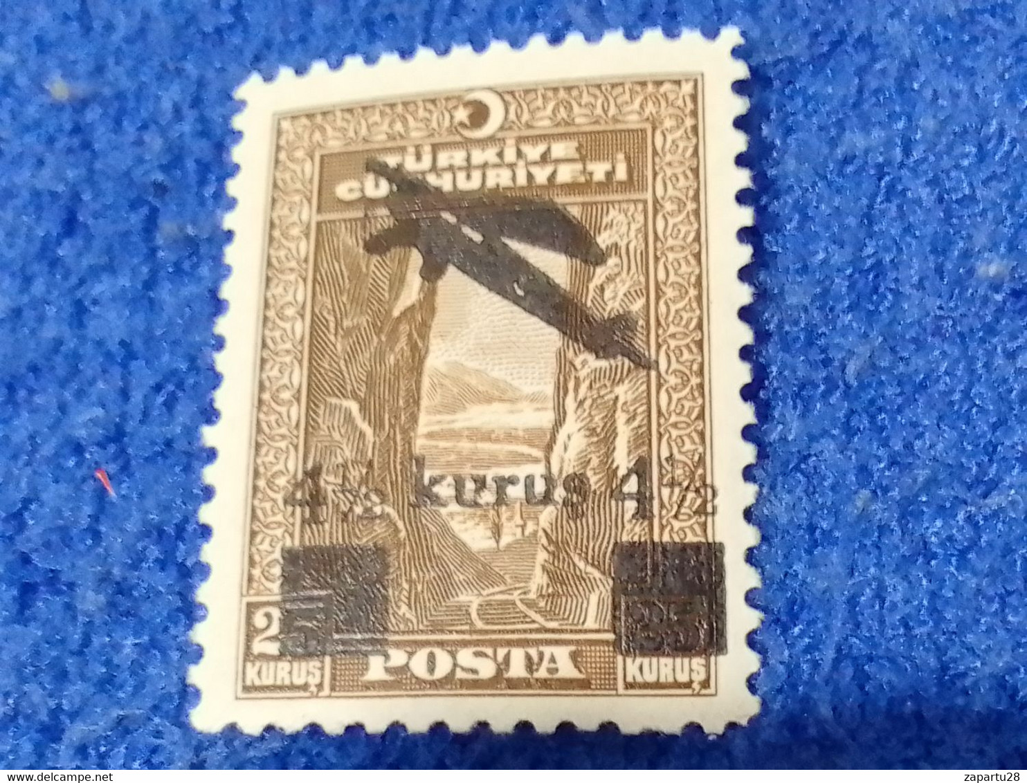 TÜRKİYE--1942 --  4.50/25K   UÇAK POSTASI  DAMGASIZ - Unused Stamps