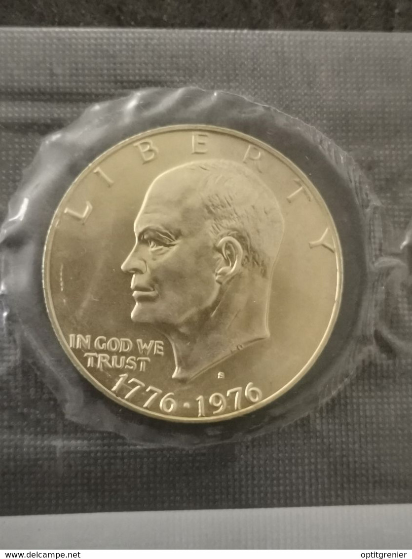 1 DOLLAR ARGENT UNC 1976 S SAN FRANCISCO EISENHOWER BICENTENNIAL USA / SCELLE - 1971-1978: Eisenhower