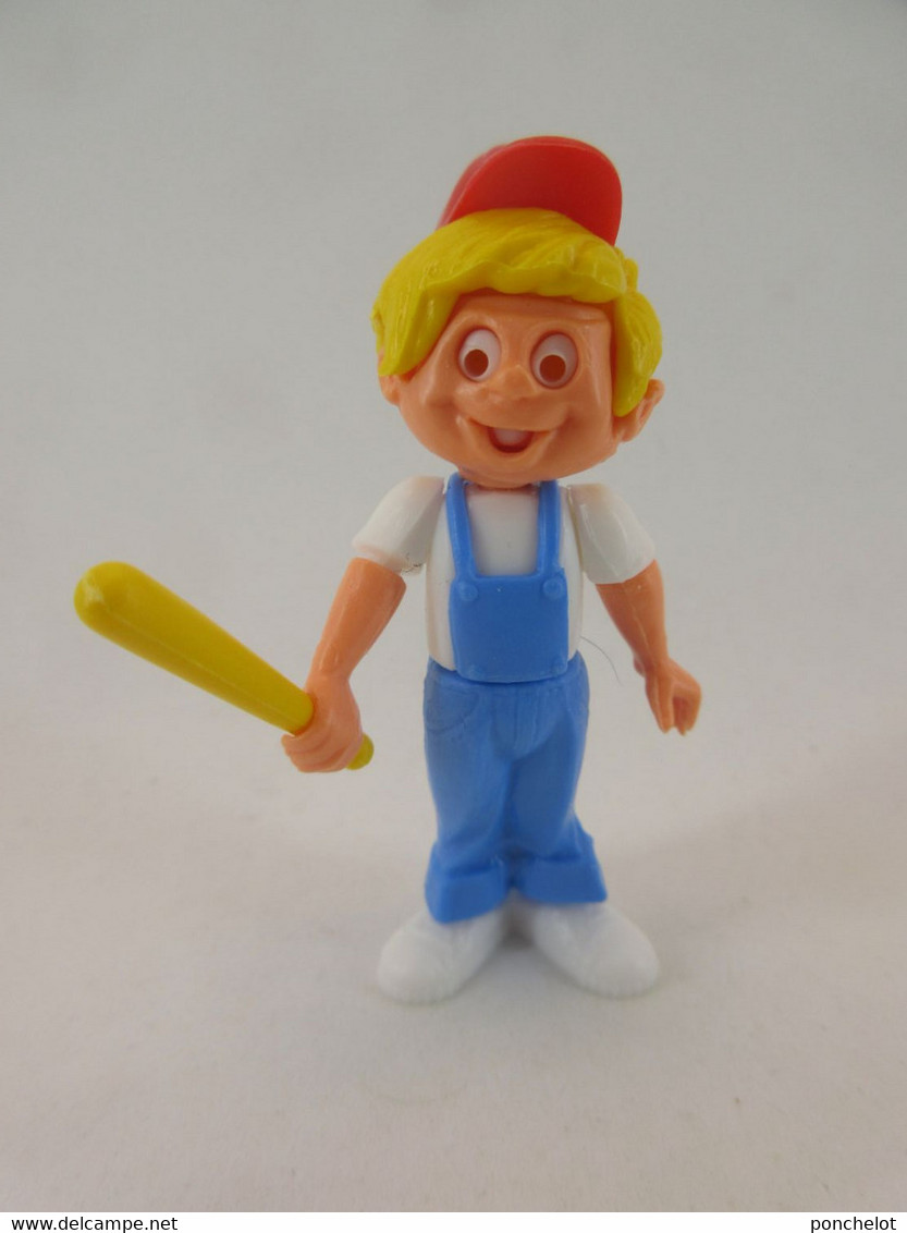 KINDER EU 1986 FERRERO WERBE FIGUR Mascottchen Avec Batte De Base Ball - Cartoni Animati