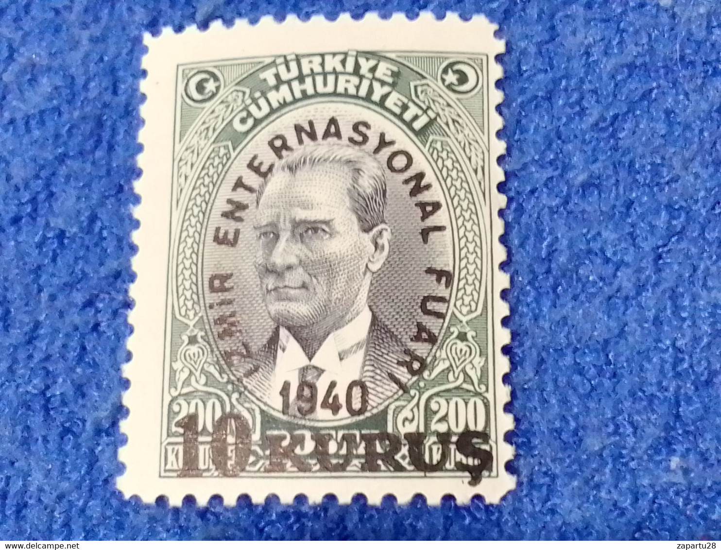 TÜRKİYE--1940 --  10/200  İZMİR FAİR   DAMGASIZ - Unused Stamps