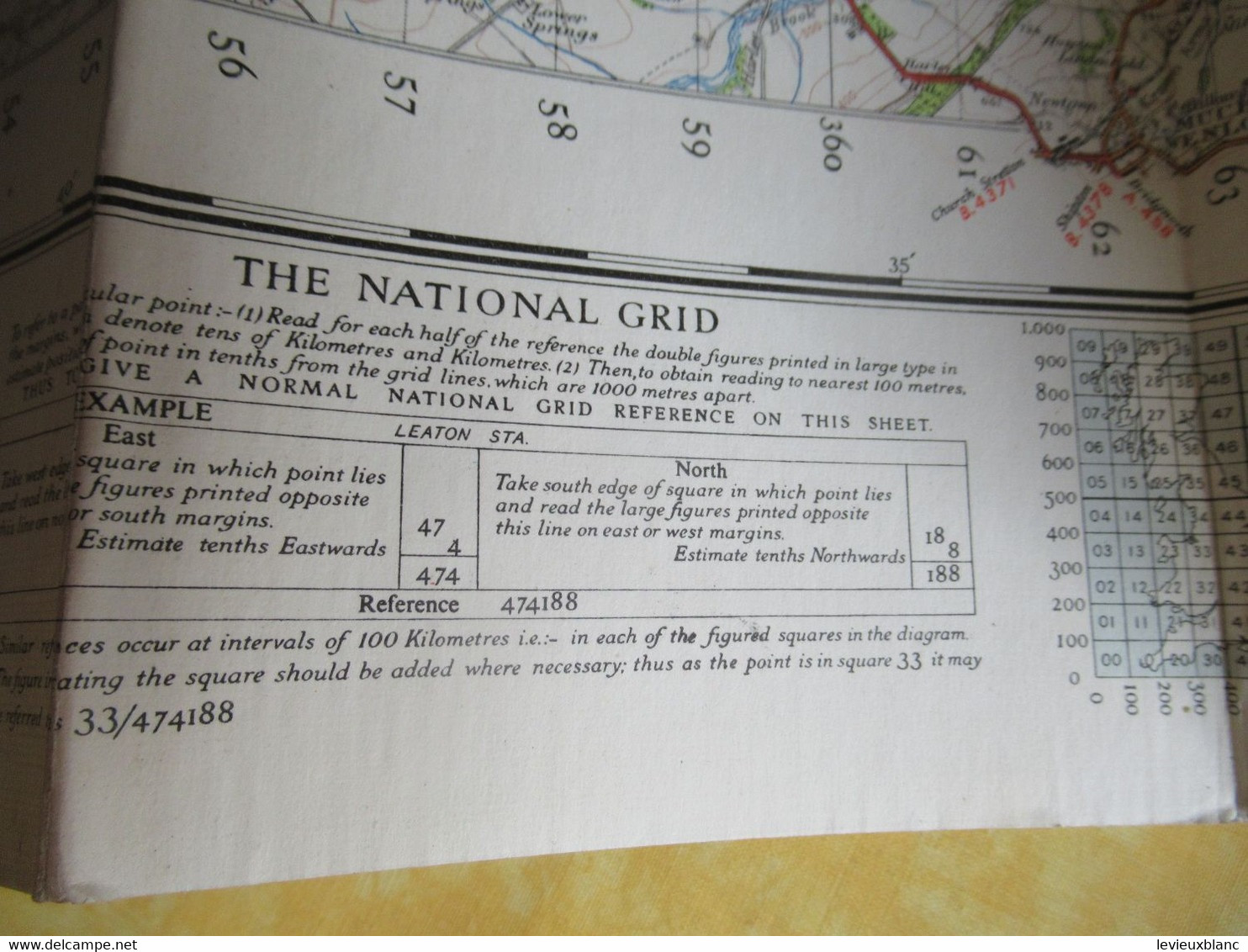 Carte Automobile/ Great Britain / Ordnance Survey/SHREWSBURY/The National Grid/1947                  PGC492 - Cartes Routières