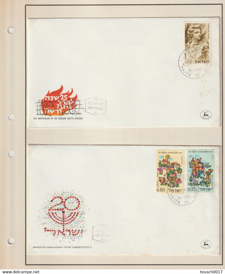 album timbres + FDC + taxe Israël