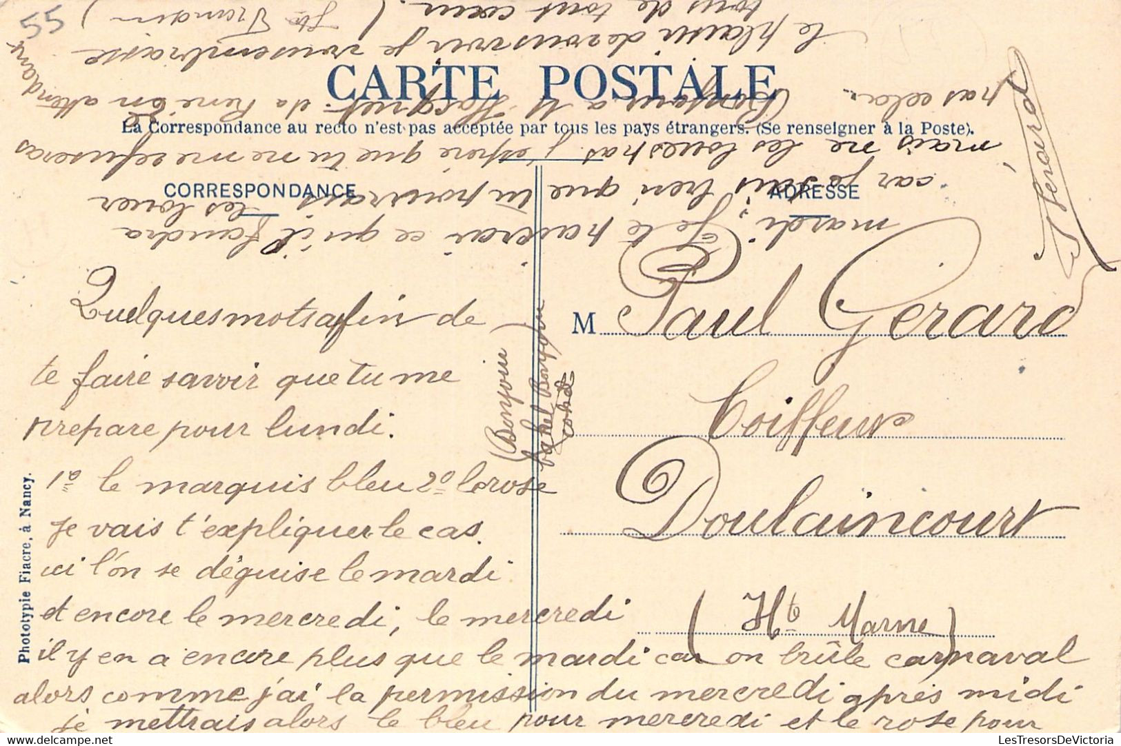FRANCE - GONDRECOURT - Rue De Bonnet - à Gauche La Brasserie - Animée - Carte Postale Ancienne - Gondrecourt Le Chateau