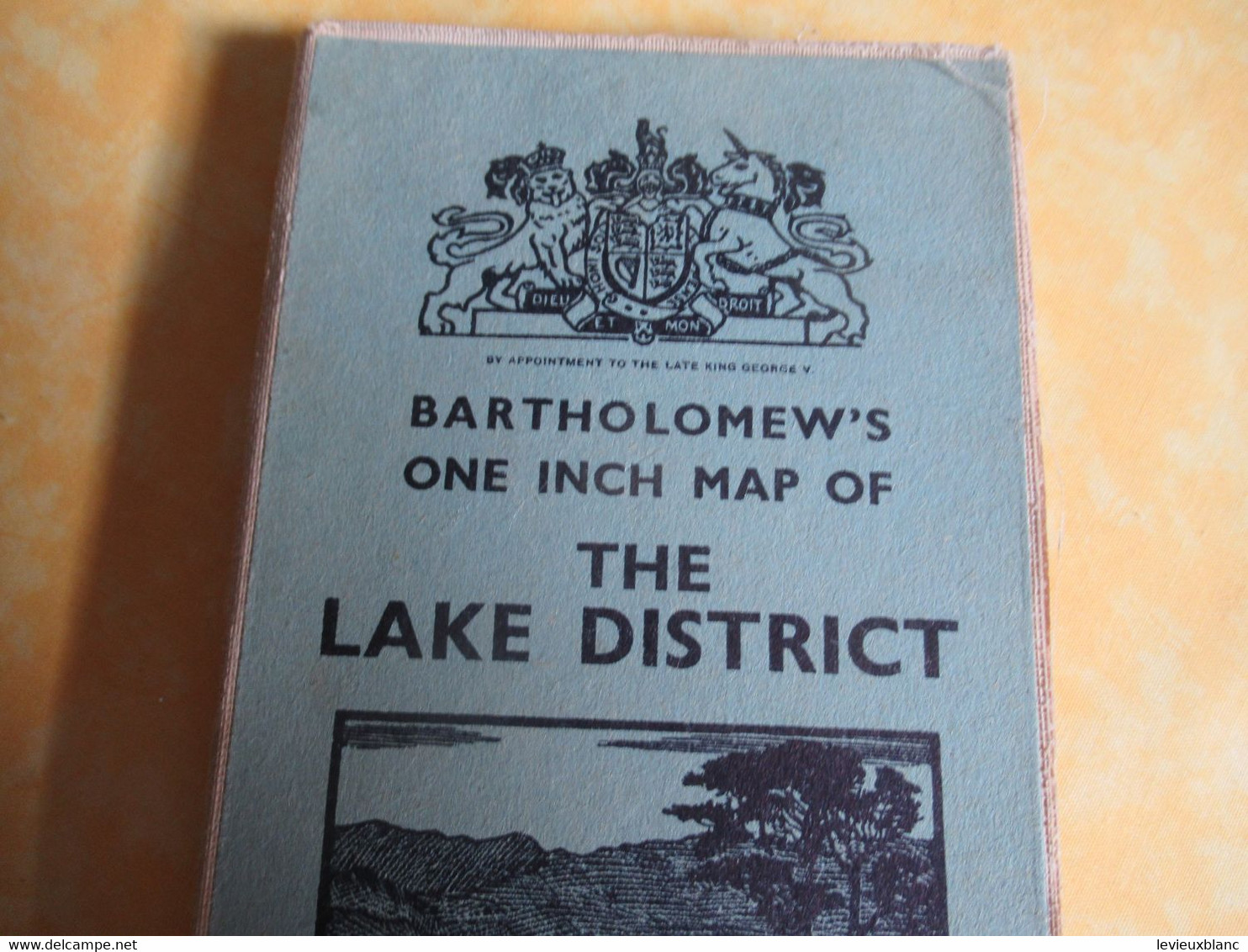 Carte Automobile/ Great Britain / Bartholomew's one inch map/ THE LAKE DISTRICT/Edinburgh/Vers1945              PGC495