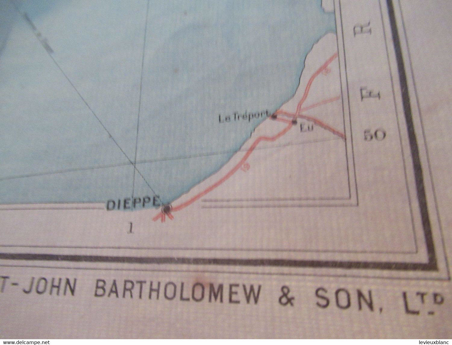 Carte Automobile/Great Britain/Bartholomew's One Inch Map/BRITISH ISLES/Contour Motoring Map /Edinburgh/Vers1945  PGC496 - Wegenkaarten