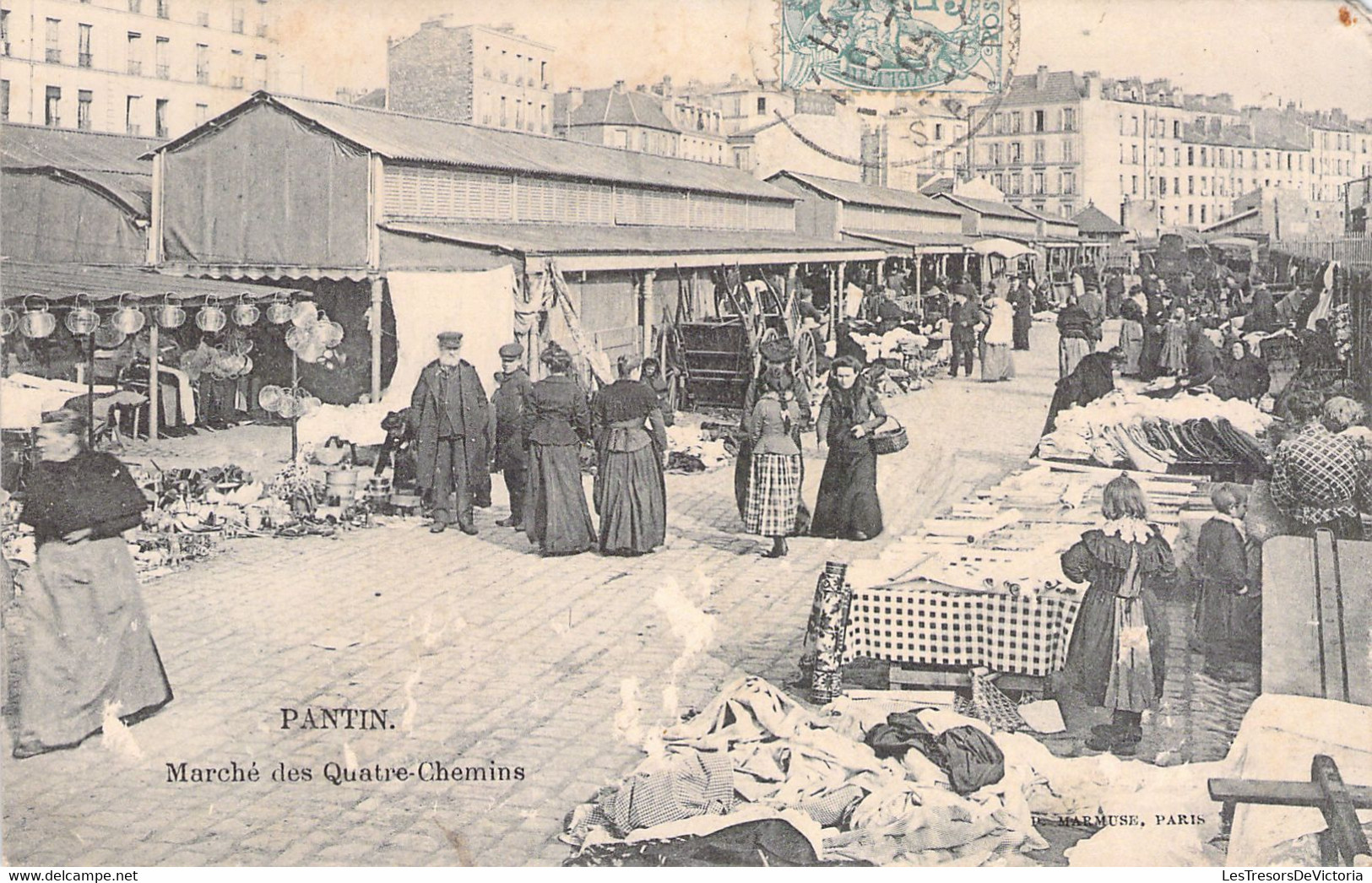 FRANCE - 93 - PANTIN - Marché Des Quatre Chemins - Carte Postale Ancienne - Pantin