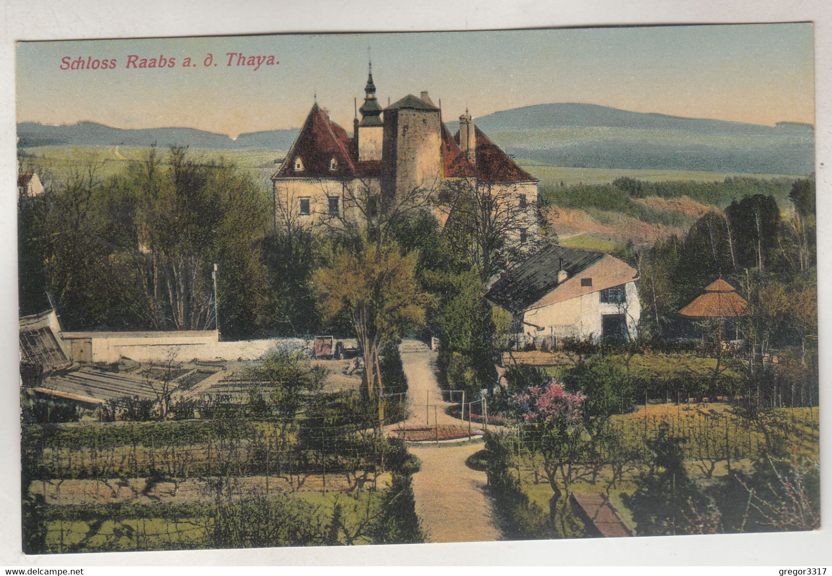 C4064) Schloss RAABS A. D. THAYA Mit Gartenansicht U. Häusern ALT !! 1911 - Raabs An Der Thaya