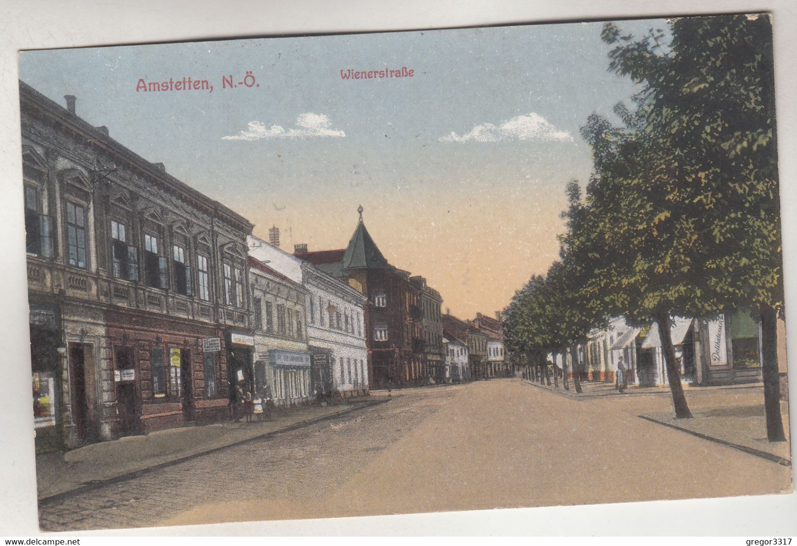 C4066) AMSTETTEN - Wienerstraße - TOP DETAILS Geschäfte Usw. ALT 1931 - Amstetten