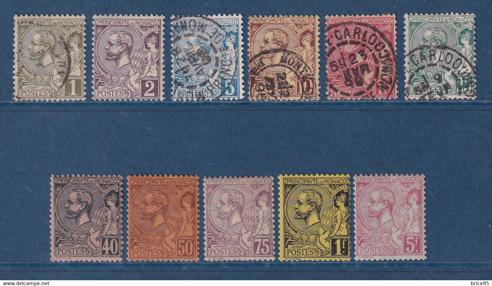 Monaco - YT N° 11 à 21 - Neuf Sans Charnière Et Oblitéré - 1891 à 1894 - Unused Stamps
