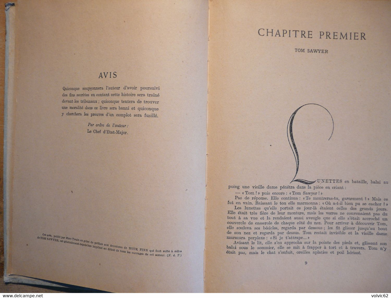 Les Aventures De Tom Sawyer Collection Charme Des Jeunes Mark Twain 1947 Librairie Istra - Bibliothèque De La Jeunesse