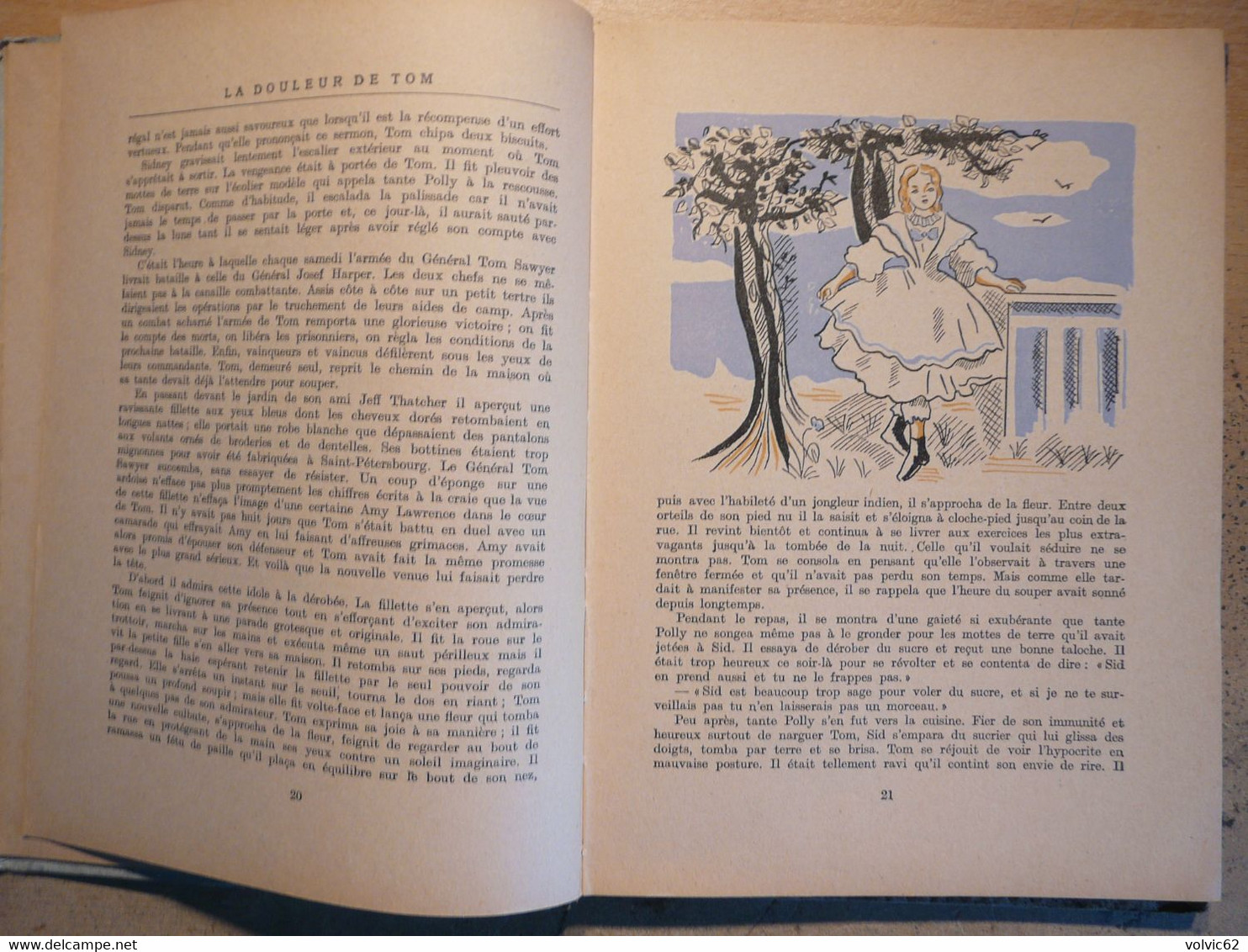 Les Aventures De Tom Sawyer Collection Charme Des Jeunes Mark Twain 1947 Librairie Istra - Bibliothèque De La Jeunesse