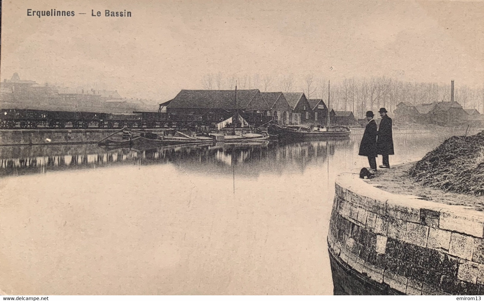 Erquelinnes Le Bassin Péniches Et Wagons édit Longfils Merelle - Erquelinnes