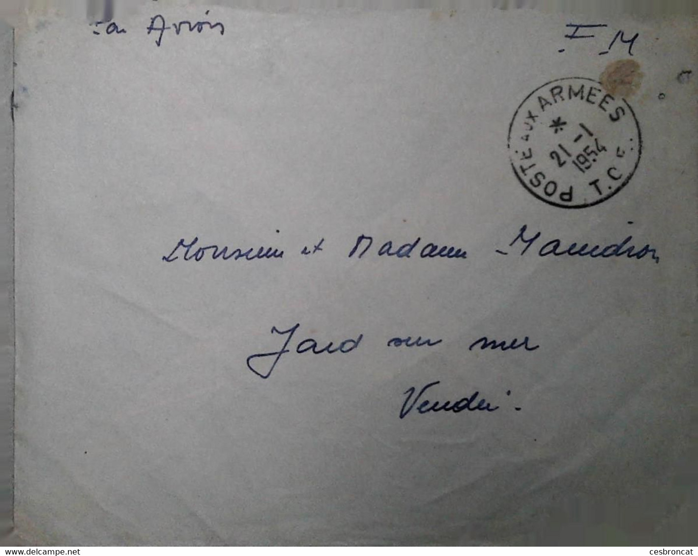 L 29 Lettre  Sp 730282 Au Dos - Guerra D'Indocina/Vietnam