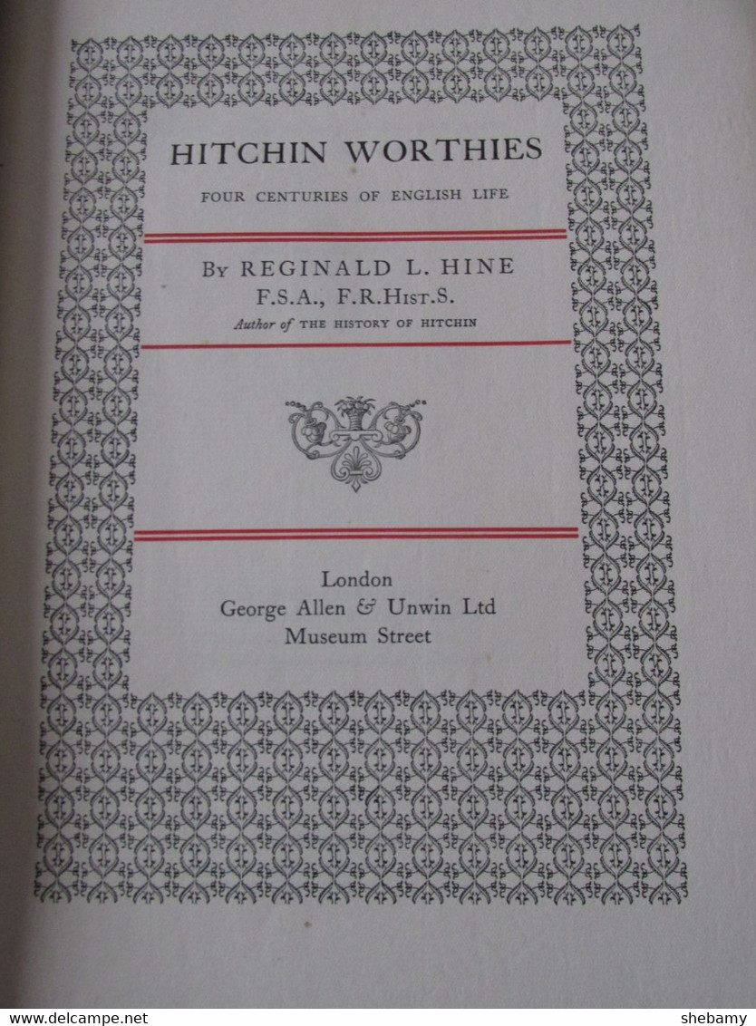 Hitchin Worthies - 1900-1949