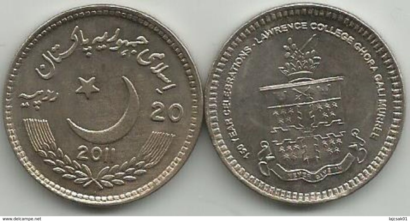 Pakistan 20 Rupees 2011. UNC KM#72  150 Years Of Lawrence College - Pakistan