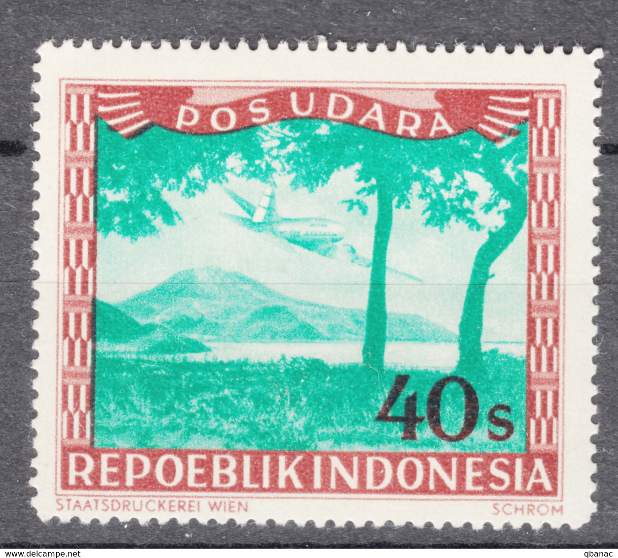 Indonesia Joint Issue 1947 Airmail Mi#30 Mint Never Hinged - Indonesië