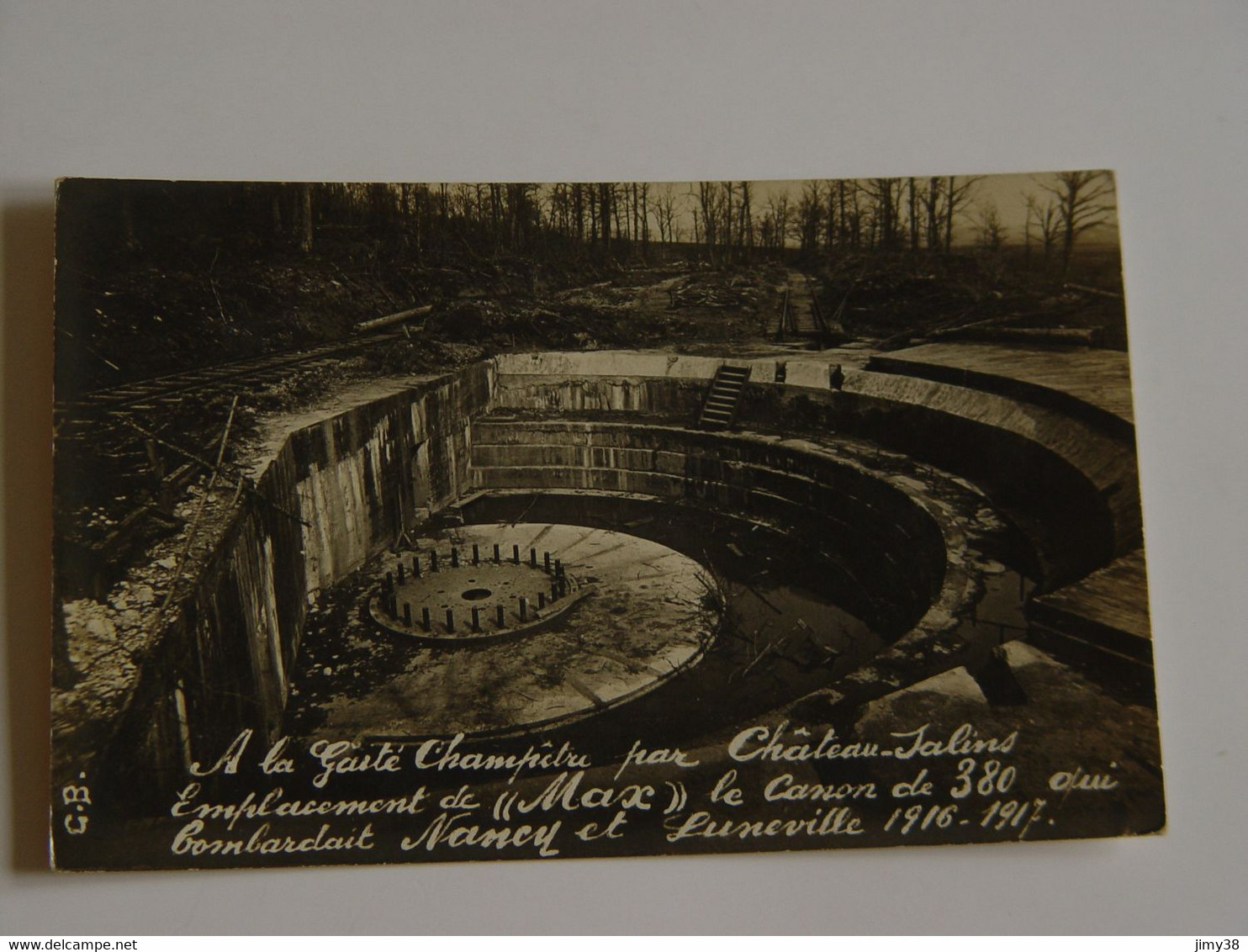 MOSELLE- LA GAITE CHAMPETRE PAR CHATEAU SALINS-EMPLACEMENT DE MAX CANON DE 380 QUI BOMBARDAIT NANCY ET LUNEVILLE 1916- - Chateau Salins