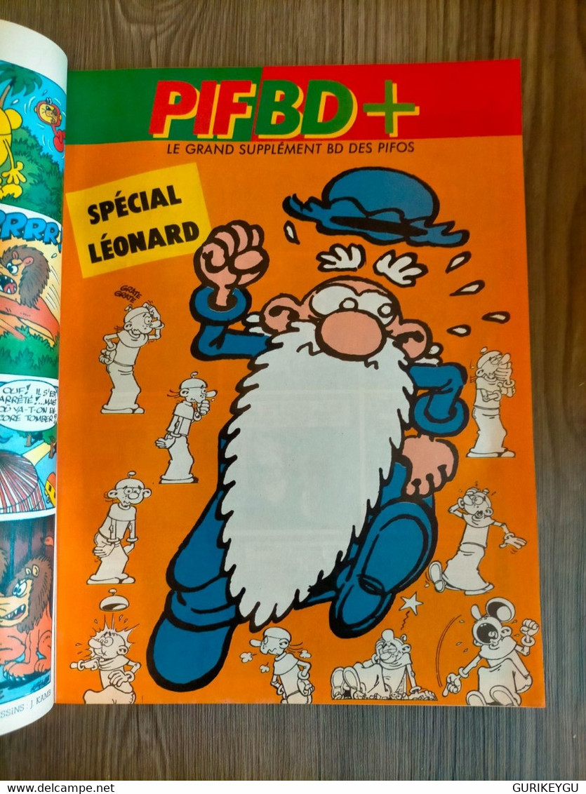 PIF GADGET N° 1002 Poster Supplément BD LEONARD 13 Pages SURPLOUF CEZARD 06/1988 TTBE - Pif & Hercule