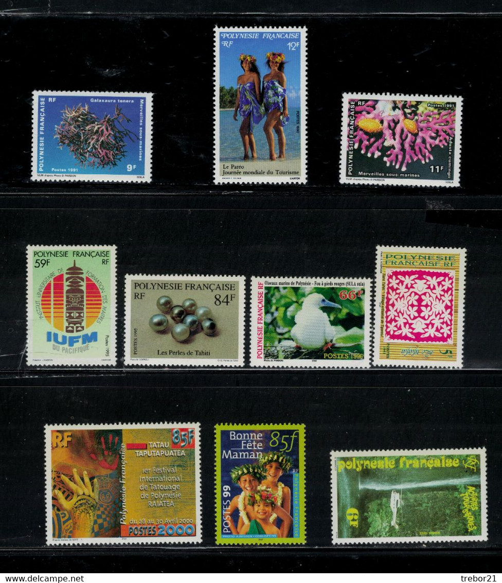 POLYNESIE N°367+377/8+404+472+478+510+529+586+614 - Collections, Lots & Series