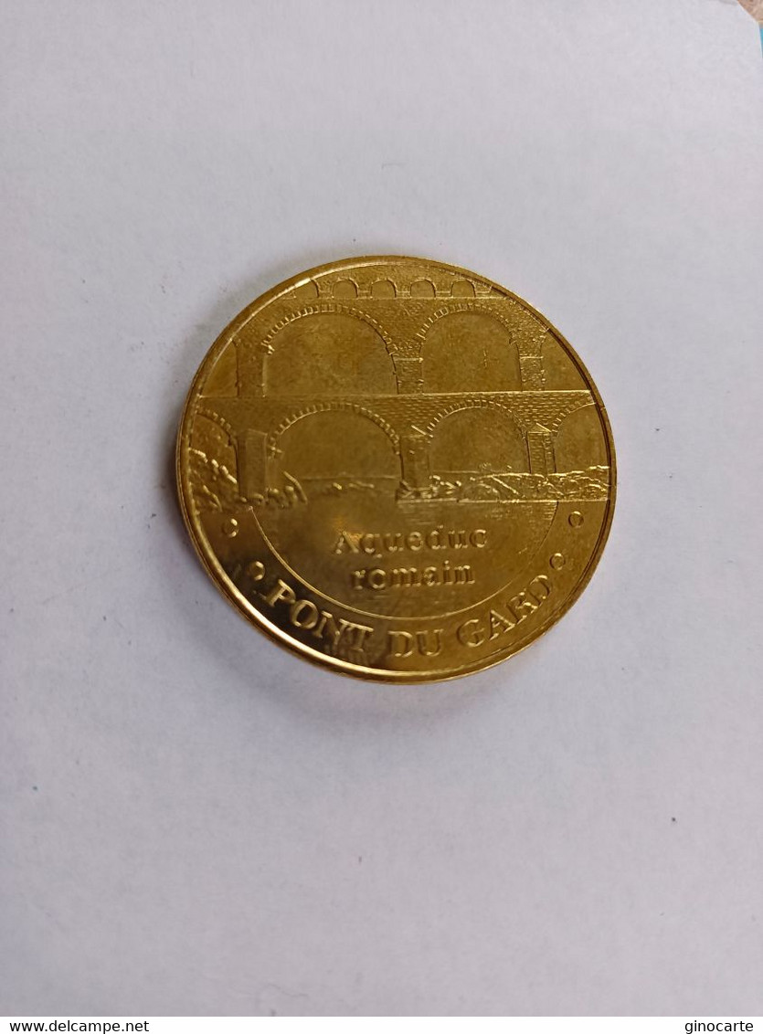 Monnaie De Paris MDP Jeton Touristique Medaille Pont Du Gard Aqueduc Romain 2021 - Other & Unclassified