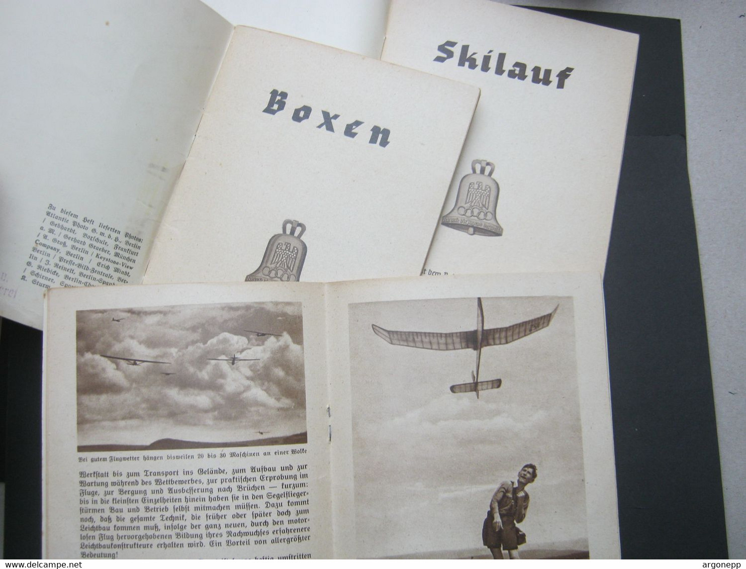 Olympische Spiele  1936 , 3 Broschüren , Originale ! - Sommer 1936: Berlin