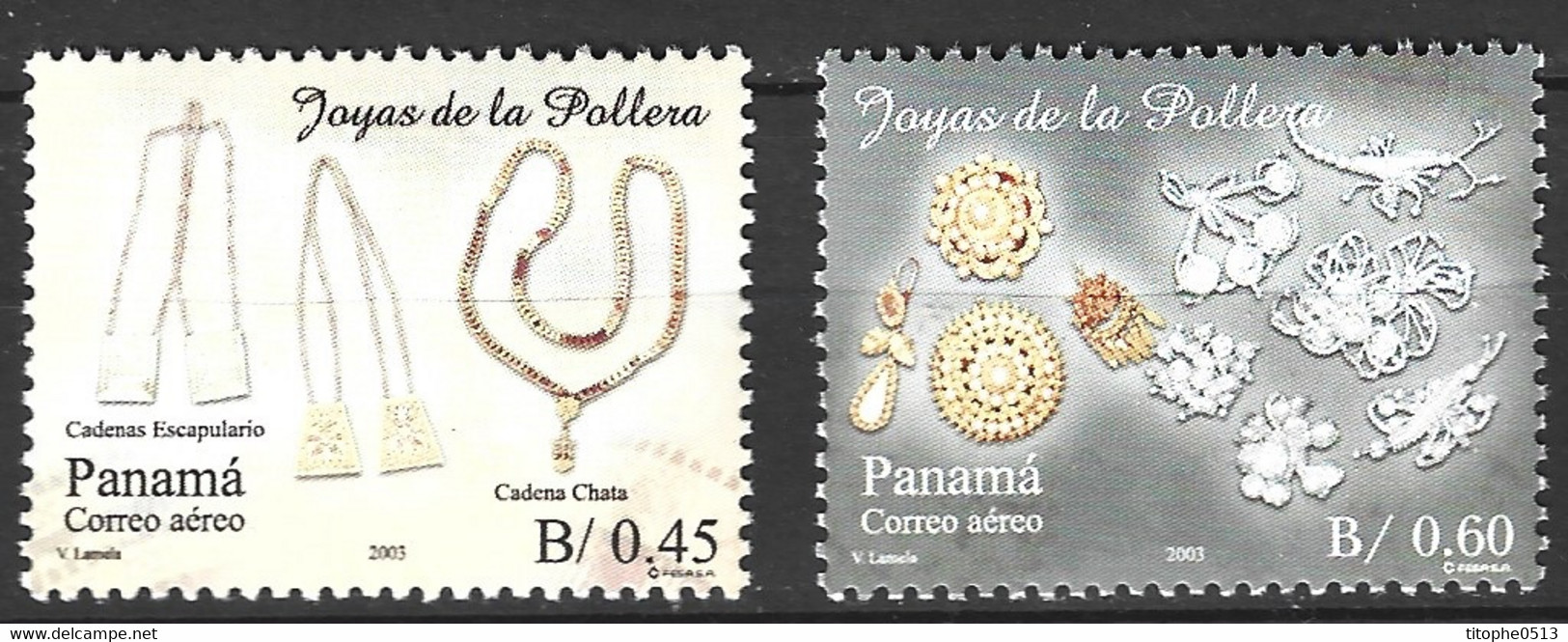 PANAMA. PA 572-3 De 2003. Bijoux. - Minéraux