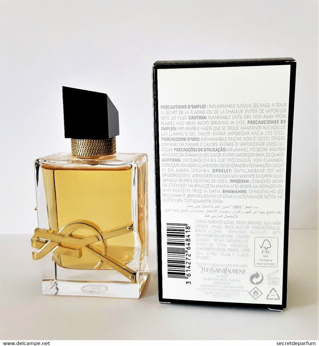 FLACON De Parfum NEUF LIBRE De YVES SAINT LAURENT  EDP 50 ML  + Boite - Dames
