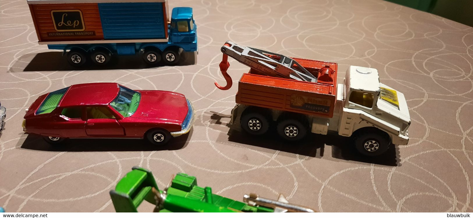 8 Matchbox Superkings + Battle Kings - Autocarri, Autobus E Costruzione