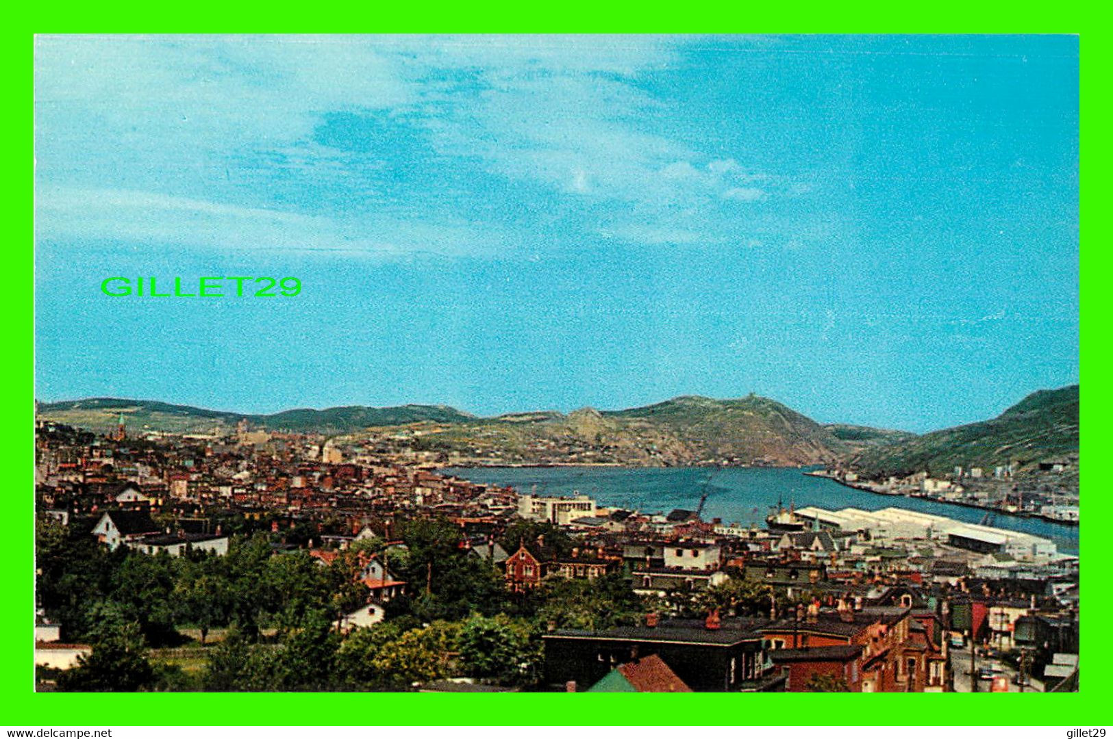 ST JOHN, NEW FOUNDLAND - VIEW OF THE CITY AND HARBOUR SHOWING THE FINGER PIER - ATKINSON LTD - - St. John's