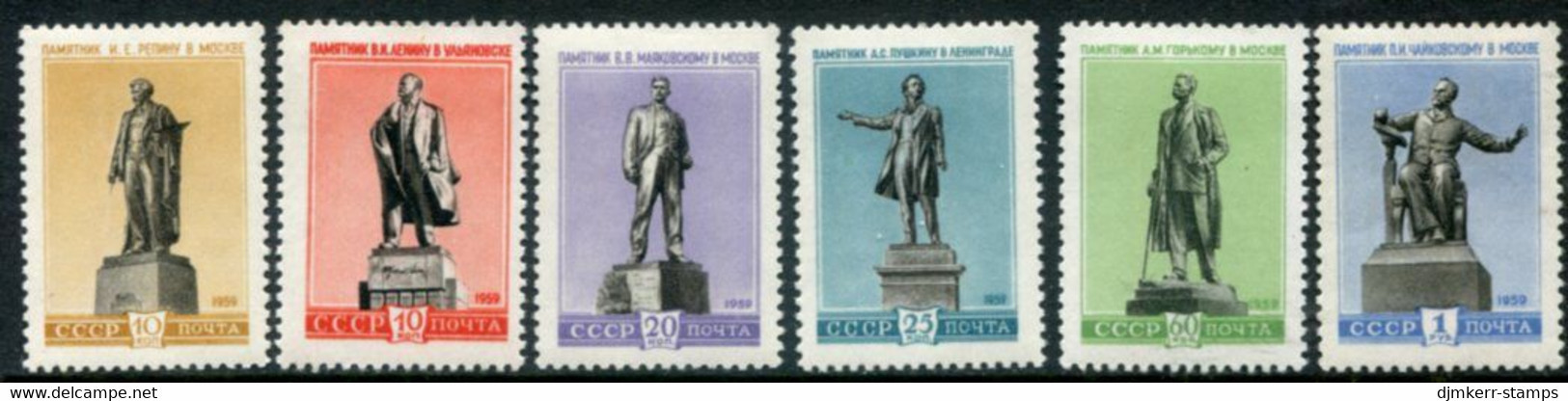 SOVIET UNION 1959 Cultural Monuments (6)  MNH / **.  Michel 2236-39, 2297-98 - Unused Stamps